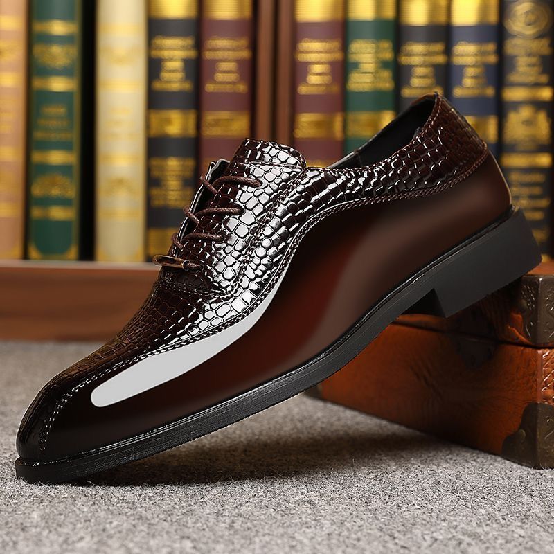 Formal Dress - Męskie lakierowane buty wizytowe w stylu