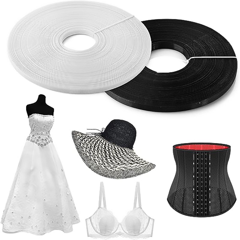 Wedding Dress - Poliestrowy usztywniacz do szycia, biały, przewleczany,