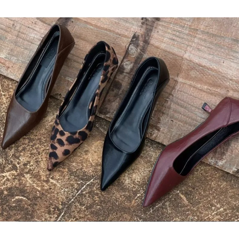 Womens Heels - 2024 Kobiety Seksowne Wysokie Obcasy Burgundy