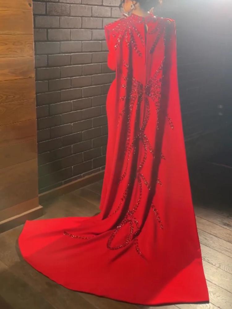 Women'S Red Formal Wear - Dopasowana na miarę saudyjska arabska muzułmańska