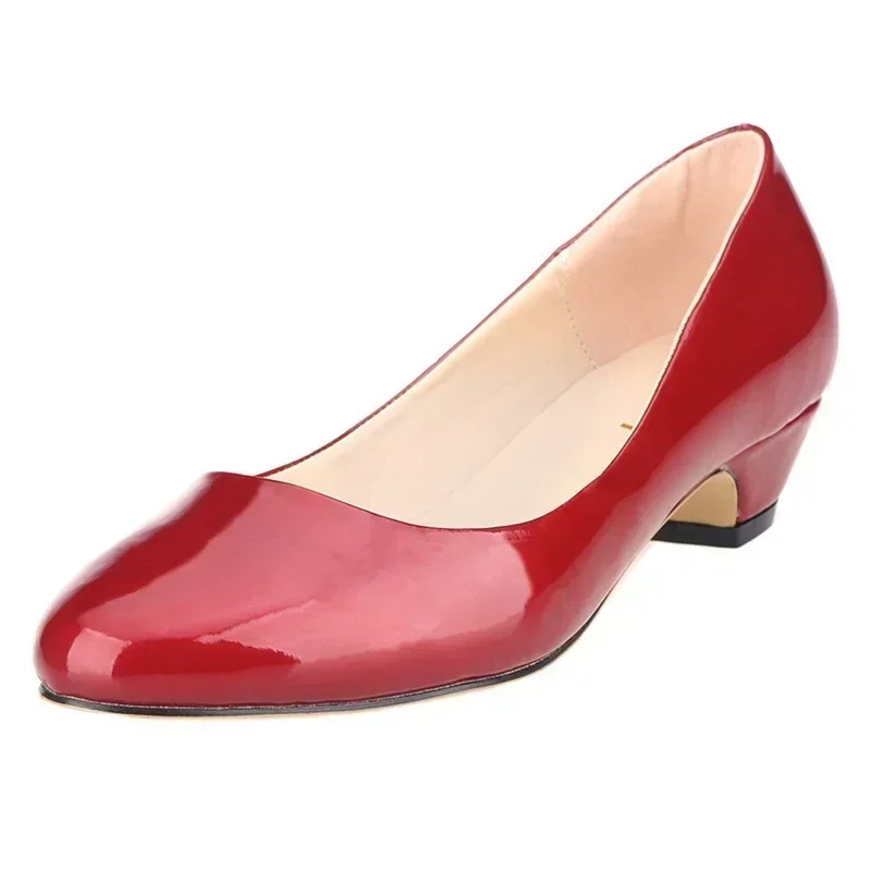 Womens Heels - Damskie czółenka na koturnie Jesień Casual