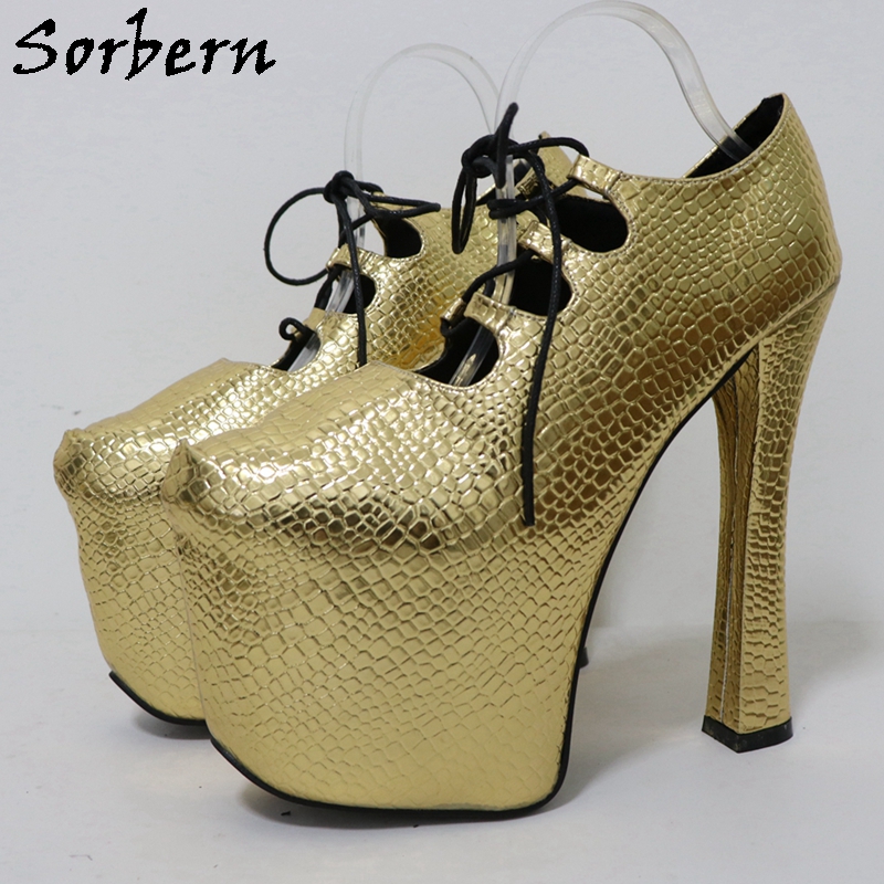 Sorbern Złote Krokodylki 20Cm  – Pump Heel Block recenzja i cena