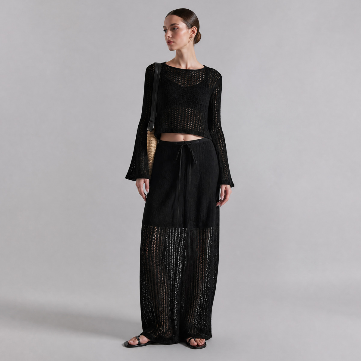 Damski ażurowy komplet dzianin – Formal Skirt recenzja i cena