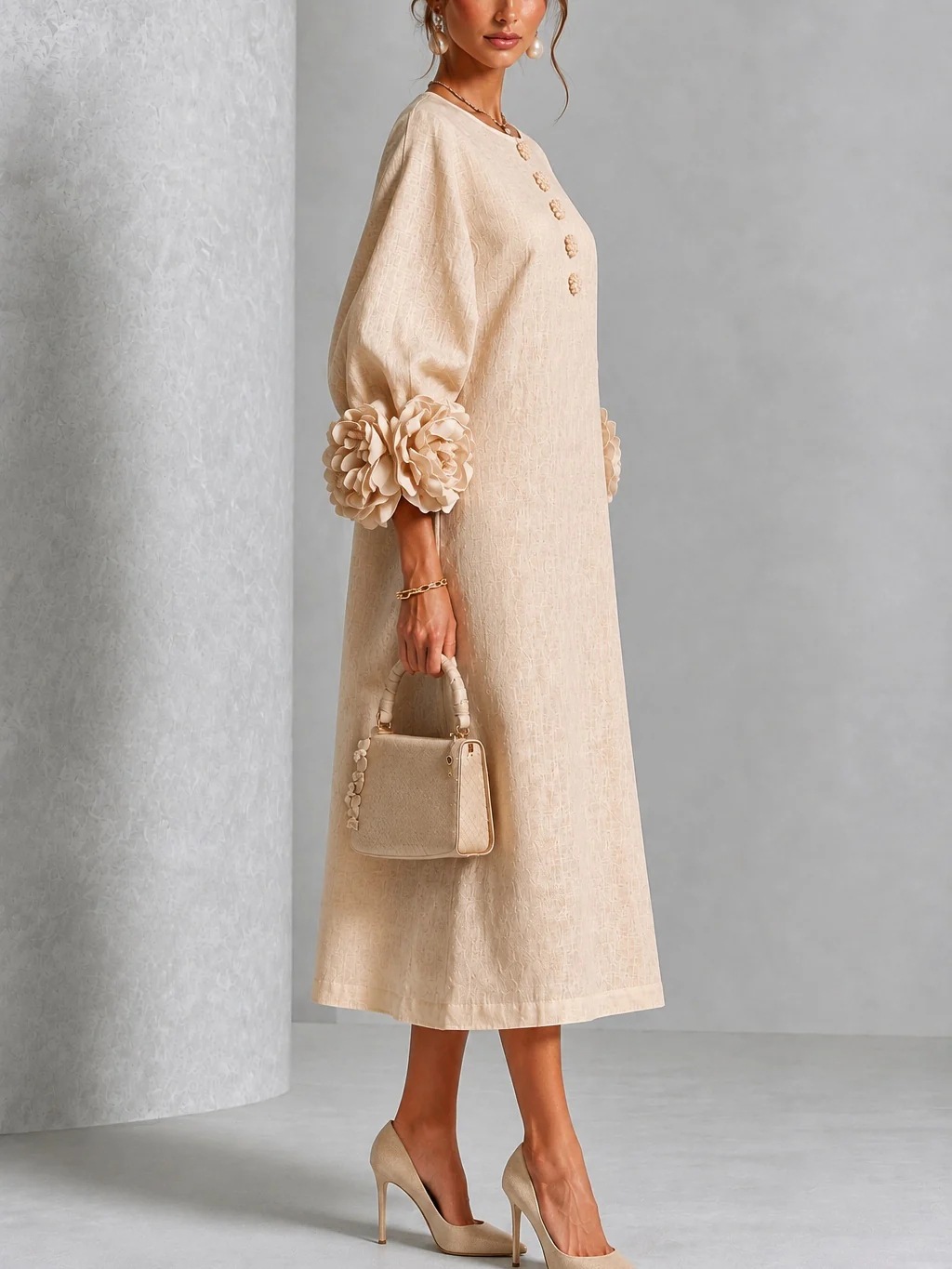 Elegancka damska lniana sukien – Midi Dress recenzja i cena