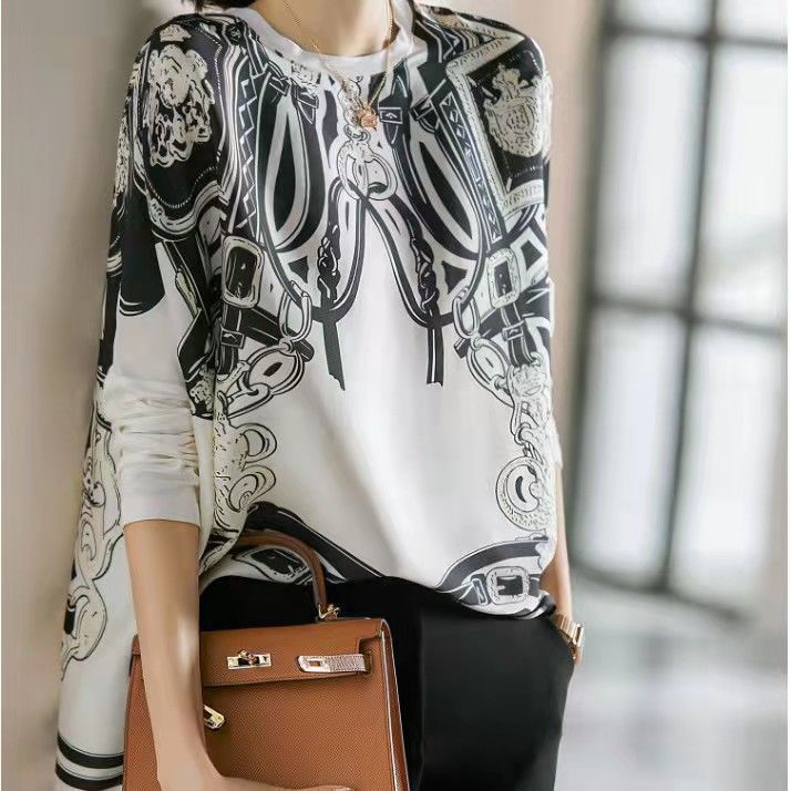 Symulowany jedwabny top z efek – Silk Blouse recenzja i cena